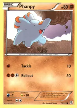 PHANPY 71/135 COMMON PLASMA STORM POKEMON LIGHTLY PLAYED - Image 1