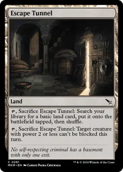 MTG Escape Tunnel [Murders at Karlov Manor] Foil Near Mint Magic - Image 1