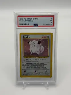 PSA 5 NM-MT Pokemon Clefairy 6/130 Holo Base Set 2 vintage Near Mint - Mint - Image 1