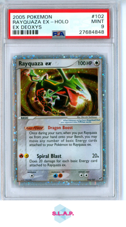 RAYQUAZA EX-HOLO DEOXYS POKEMON EX DEOXYS 2005 102 PSA 9 - Image 1