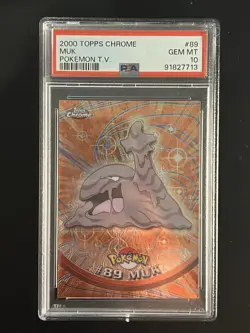 PSA 10 - Pokemon T.V. Topps Chrome - #89 Muk - GEM MINT - Image 1