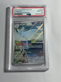 2026 Pokemon Ascended Heroes 235/217 TOGEKISS Illustration Rare PSA 10 - Image 1