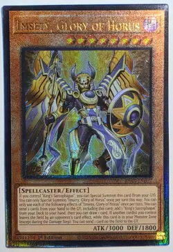 Yugioh Imsety, Glory of Horus RA05-EN027 Ultimate Rare 1st Edition - Image 1