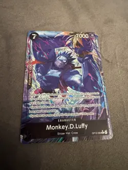 Monkey.D.Luffy (Alternate Art) OP15-092 Adventure on Kami's Island One Piece NM - Image 1