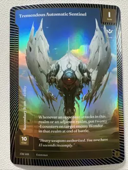 Wonders of the First Classic Foil Tremendous Automatic Sentinel Epic Rare - Image 1