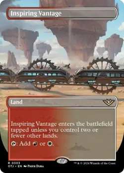 MTG English Inspiring Vantage (Borderless) NM Foil Outlaws of Thunder Junction - Image 1