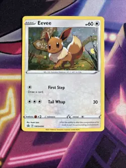 Eevee - SWSH095 - Pokemon Sword & Shield Promo Ultra Rare Holo Card NM - Image 1