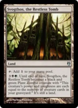 Svogthos, the Restless Tomb - Medium Play MTG Duel Decks: Izzet vs Golgari - Image 1