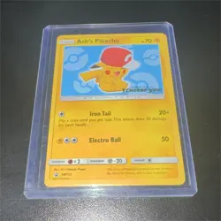 Pokemon Ash's Pikachu SM113 Promo Regular 2017 Basic 70 HP Card - Image 1