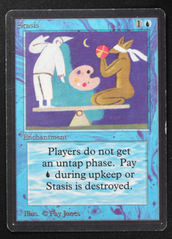 Stasis Magic Card Beta LEB MTG - Image 1