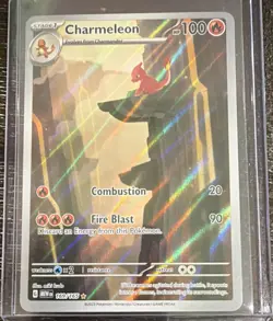 Pokemon Charmeleon 169/165 Sv2a Card 151 Art Rare Full Art Holo English 2023 - Image 1