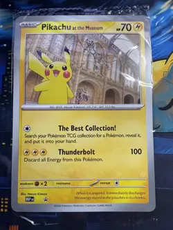 Pokemon TCG Pikachu At The Museum Jumbo Card - Image 1