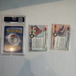 Lot of 3 Pokemon Cards (1 Graded & 2 Topps Chrome) - Image 2