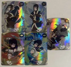 2025 Naruto Heaven Scroll Series 1 TCG 5 Card SSR Lot Haku Hatake Sasuke Uchiha - Image 1