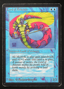 Lord of Atlantis Magic Card Beta LEB MTG - Image 1