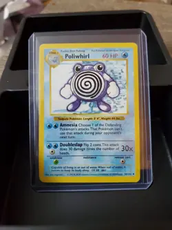 Poliwhirl 38/102 Base Set Shadowless - Uncommon Pokemon Card LP - Image 1