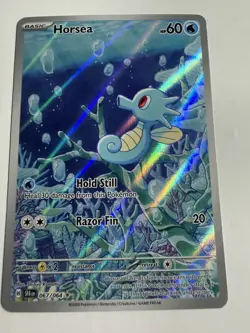 Horsea 067/064 Shrouded Fable Pokemon TCG Card Illustration Rare LP - Image 1