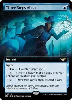 MTG English Three Steps Ahead (Extended Art) NM Normal - Image 1