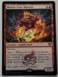 MTG Secrets of Strixhaven Molten-Core Maestro Creature RARE FOIL #0125 - Image 1