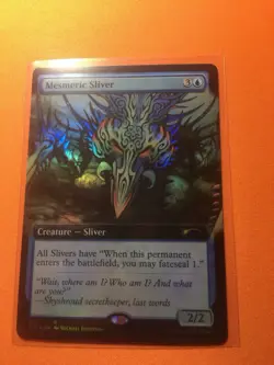 MTG Magic The Gathering Mesmeric Sliver Foil Borderless Secret Lair Commander - Image 1