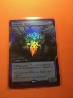 MTG Magic The Gathering Mesmeric Sliver Foil Borderless Secret Lair Commander - Image 2