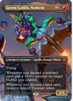 1 x Green Goblin, Nemesis - Borderless - Marvel's Spider-Man Eternal - LP -MTG - Image 1
