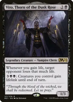 Vito, Thorn of the Dusk Rose Core Set 2021 Foil Lightly Played - Image 1