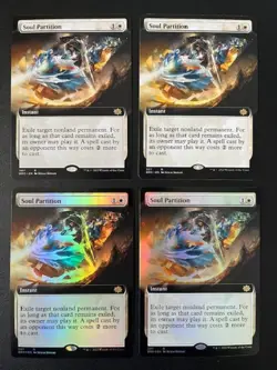 MTG- Soul Partition x4 - The Brother's War Extended Art (2 are FOIL) - Image 1