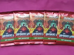 Magic The Gathering 5x THE BROTHERS' WAR New Sealed SET Booster Pack Lot MTG - Image 1