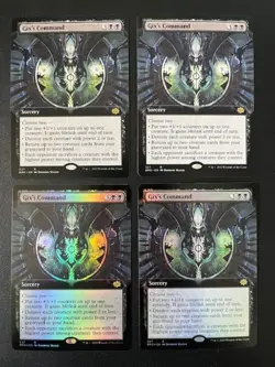 MTG- Gix's Command x4 - The Brother's War Extended Art (2 are FOIL) - Image 1