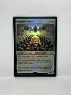 Final Fantasy MTG Magic the Gathering Magitek Infantry #0025 FOIL - Image 1