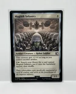 Final Fantasy MTG Magic the Gathering Magitek Infantry #0025 - Image 1