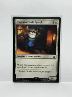 Final Fantasy MTG Magic The Gathering Dwarven Castle Guard #0018 - Image 1