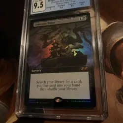 Demonic Tutor X1 Mtg Ultimate Masters Box Topper Extended Art Nm/Mint CGC 9.5 - Image 2