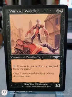 MTG Withered Wretch Legions Uncommon #86/145 NP Ex Condition - Image 1