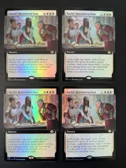 MTG- Kayla's Reconstruction x4 - The Brother's War Extended Art FOIL - Image 1