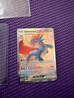Pokemon TCG Journey Together Salamence EX Card 187/159 - Image 1