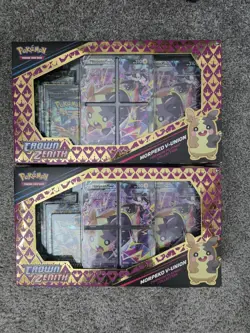 Pokemon TCG Crown Zenith Morpeko V-Union Premium Playmat Collection (Lot Of 2) - Image 2