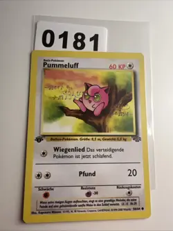 1. Edition - Pummeluff 54/64 - Dschungel - Pokemon TCG - Vintage Karte - Image 1
