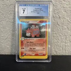 Camerupt Holo Rare Pokemon EX Ruby & Sapphire Cgc 7 Mint - Image 1