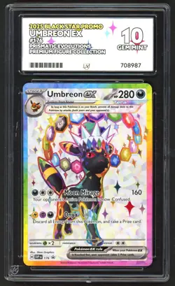 Pokemon Card - ACE 10 Umbreon EX 176 - Prismatic Evolutions Black Star Promo - Image 1