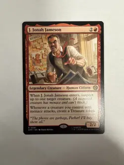 Magic: The Gathering J. Jonah Jameson Legendary Creature Marvel Red 0081 - Image 1