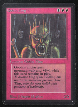 Goblin King Magic Card Beta LEB MTG - Image 1
