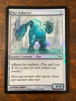 MtG - Myr Enforcer - Mirrodin - 211/306 - Artifact - Common - Foil - Image 1