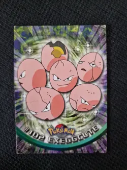 Topps Pokemon Card Series 2 - Exeggcute Non-Holo Blue Logo MP RARE TV Edition - Image 1