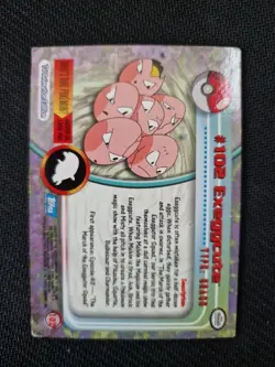 Topps Pokemon Card Series 2 - Exeggcute Non-Holo Blue Logo MP RARE TV Edition - Image 2