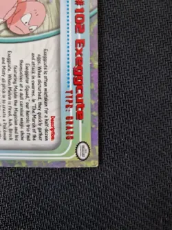 Topps Pokemon Card Series 2 - Exeggcute Non-Holo Blue Logo MP RARE TV Edition - Image 3
