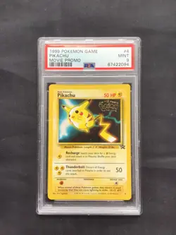 Pokemon Cards: Wizards Black Star Promo: Pikachu 4 PSA 9 - Image 1