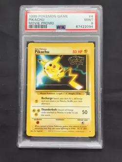 Pokemon Cards: Wizards Black Star Promo: Pikachu 4 PSA 9 - Image 2