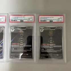 X4 2025 POKEMON PROMO WHITE FLARE TECH STICKER COLLECTION #211 GOTHITELLE PSA 10 - Image 3